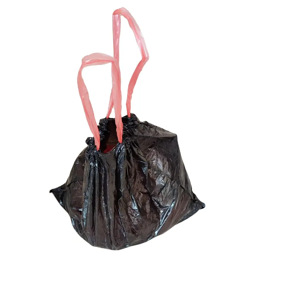 Tie Handle Black Garbage Bags for wholesale